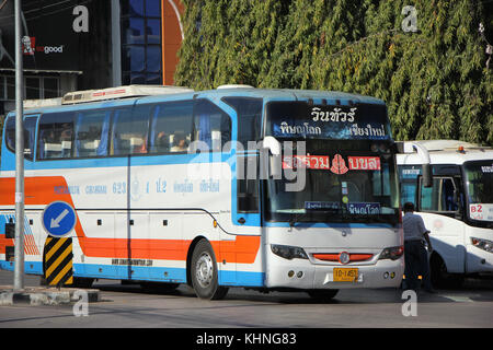 Chiang Mai, Thaïlande - 23 janvier 2016 : la compagnie vintour. route phitsanulok et chiangmai. photo à la gare routière de Chiangmai. Banque D'Images