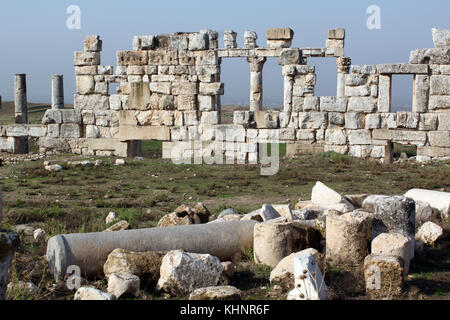 Ruines et colonnes d'Apamée, Syrie Banque D'Images