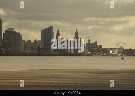 Liverpool waterfront de New Brighton Banque D'Images