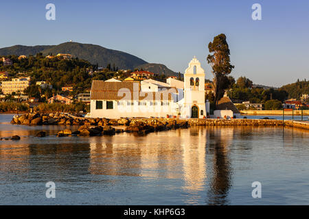 Église du Monastère des vlachernes Grèce CORFOU kanoni island mer vlachernon voyage voyage Banque D'Images