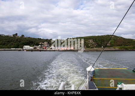 Le Passage East ferry traversant la rivière Suir de Ballyhack à Wexford à Passage East Waterford, Irlande Banque D'Images