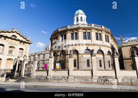 UK, Oxford, le Sheldonian Theatre. Banque D'Images