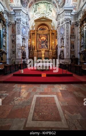 Autel baroque, église dominicaine (Dominikanerkirche) dans l'intérieur de la ville de Vienne, Autriche Banque D'Images