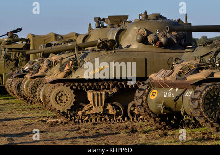 Sherman M4A1, Cosby Show Victoire, au Royaume-Uni. Banque D'Images