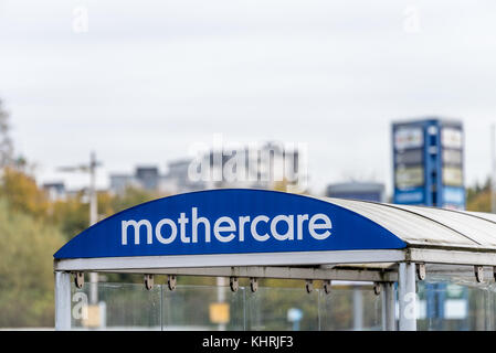 Northampton, uk - oct 26, 2017 : avis d'un logo dans la vallée de mothercare nene retail park. Banque D'Images