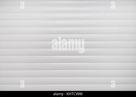 Blanc aluminium volets roulants contexte industriel. Banque D'Images