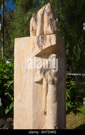 Macael en sculptures dans le parc El Majuelo, Almunecar, Espagne Banque D'Images
