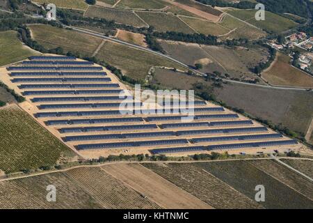 Panneaux solaires dans le sud de la france Banque D'Images