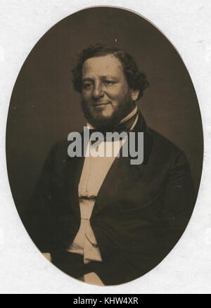 Portrait photographique de Judah P. Benjamin (1811-1884), avocat, homme politique américain et un sénateur des Etats-Unis à partir de la Louisiane. En date du 19e siècle Banque D'Images