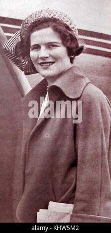 Photographie de Mary Soames (1922-2014) le plus jeune enfant de Sir Winston Churchill, et épouse de Christopher Soames. En date du 20e siècle Banque D'Images