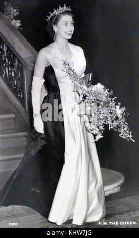 Photographie de la reine Elizabeth II (1926-) Reine du Royaume-Uni et du Commonwealth. En date du 20e siècle Banque D'Images