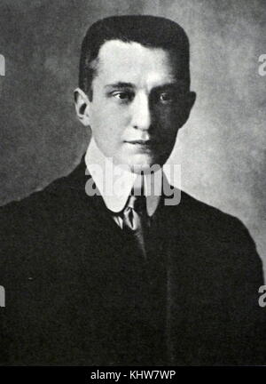 Portrait photographique d'Alexandre Kerensky (1881-1970) un avocat russe et figure politique clé dans la révolution russe de 1917. En date du 20e siècle Banque D'Images