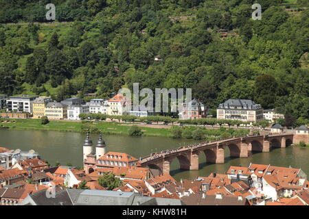 La ville de Heidelberg, Allemagne landspace Banque D'Images