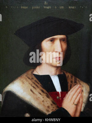 Portrait de Paulus de Nigro 1518 Par Adriaan Isenbrant Bruges Belgique Banque D'Images