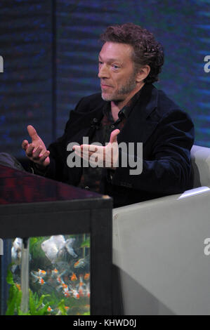 Milan, Italie. Dec 18, 2015. milan, Vincent Cassel en tant que client de chat-show 'heure qu'il est', italie photo : Vincent Cassel : crédit photo agency indépendante/Alamy live news Banque D'Images