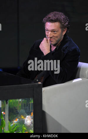 Milan, Italie. Dec 18, 2015. milan, Vincent Cassel en tant que client de chat-show 'heure qu'il est', italie photo : Vincent Cassel : crédit photo agency indépendante/Alamy live news Banque D'Images