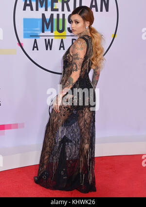 Los Angeles, USA. 19 nov, 2017. kehlani 251 arrive à la 2017 american music awards au théâtre de Microsoft le 19 novembre 2017 à Los Angeles, Californie crédit : tsuni/usa/Alamy live news Banque D'Images