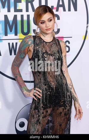 Los Angeles, États-Unis. 19 novembre 2017. Kehlani participe aux American Music Awards 2017 au Microsoft Theatre le 19 novembre 2017 à Los Angeles, en Californie. Crédit: Geisler-Fotopress/Alay Live News Banque D'Images