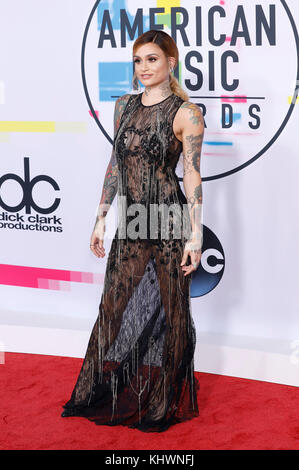Los Angeles, États-Unis. 19 novembre 2017. Kehlani participe aux American Music Awards 2017 au Microsoft Theatre le 19 novembre 2017 à Los Angeles, en Californie. Crédit: Geisler-Fotopress/Alay Live News Banque D'Images