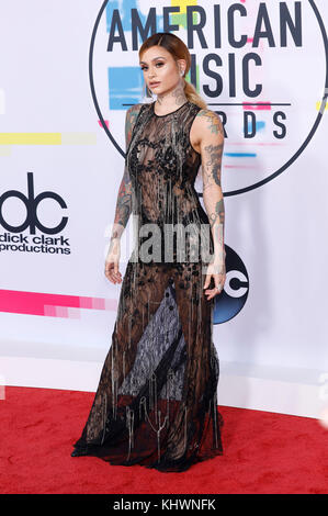 Los Angeles, États-Unis. 19 novembre 2017. Kehlani participe aux American Music Awards 2017 au Microsoft Theatre le 19 novembre 2017 à Los Angeles, en Californie. Crédit: Geisler-Fotopress/Alay Live News Banque D'Images