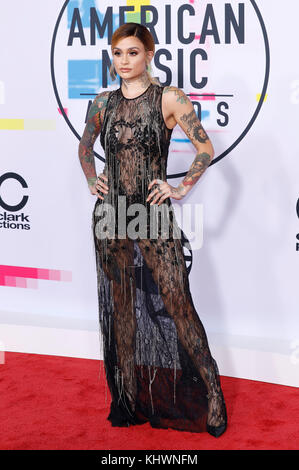 Los Angeles, États-Unis. 19 novembre 2017. Kehlani participe aux American Music Awards 2017 au Microsoft Theatre le 19 novembre 2017 à Los Angeles, en Californie. Crédit: Geisler-Fotopress/Alay Live News Banque D'Images