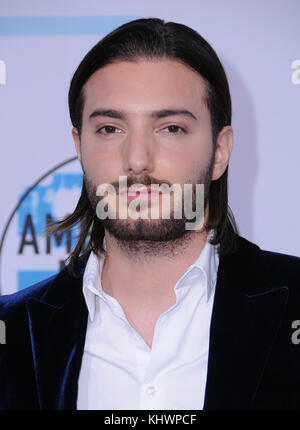 Los Angeles, USA. 19 novembre, 2017. Los Angeles, CA, USA. 19 nov, 2017. 19 novembre 2017 - Los Angeles, Californie - alesso. 2017 american music awards qui a eu lieu chez microsoft theatre de los angeles. Crédit photo : birdie thompson/admedia crédit : birdie thompson/admedia/zuma/Alamy fil live news Banque D'Images