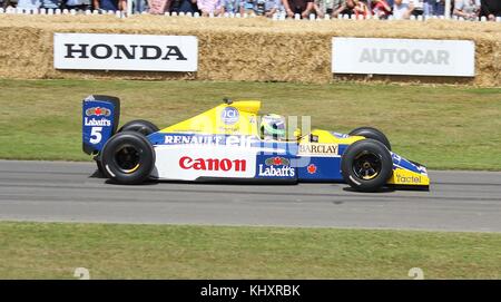 1990 Williams FW13b renault à Goodwood festival of speed 2015 Banque D'Images