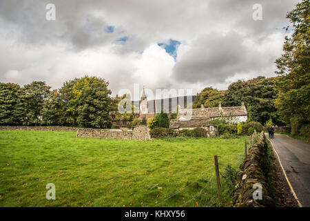 La vie à Edale Derbyshire Banque D'Images