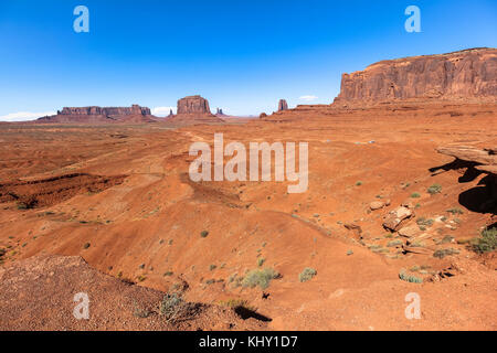 Avis de John Ford point à l'intérieur de Monument Valley, Arizona Banque D'Images