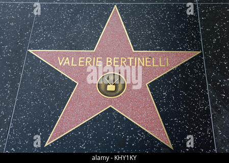 HOLLYWOOD, CA - 06 DÉCEMBRE : Valerie Bertinelli star sur le Hollywood Walk of Fame à Hollywood, Californie, le 6 décembre 2016. Banque D'Images