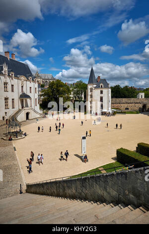 Château des ducs de Bretagne à Nantes, Loire-Atlantique, pays de la Loire, France. Banque D'Images