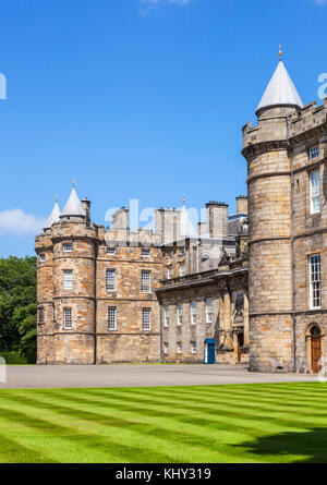 Le palais de Holyrood edinburgh Holyrood ecosse palais de Holyroodhouse résidence royale le Royal Mile Edinburgh Scotland canongate UK GB EU Europe Banque D'Images