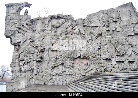 Les murs en ruine sur Mamaïev Kurgan 007 Banque D'Images