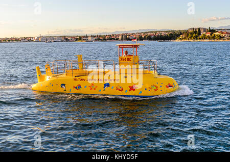 Zadar, Croatie - 15 juillet, 2017 La mer en bateau de plaisance Banque D'Images