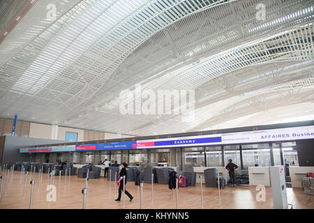 Séoul, Corée du Sud. 21 novembre 2017. Le 2ème terminal de l'aéroport international d'Incheon, 21 novembre 2017 : vue générale du 2ème terminal de l'aéroport international d'Incheon à Incheon, à l'ouest de Séoul, Corée du Sud. Le nouveau terminal de l'aéroport d'Incheon sera ouvert en janvier 2018 avant les Jeux olympiques d'hiver de PyeongChang 2018 qui se tiendront pendant 17 jours du 9 au 25 février 2018. Crédit : Lee Jae-won/AFLO/Alamy Live News Banque D'Images