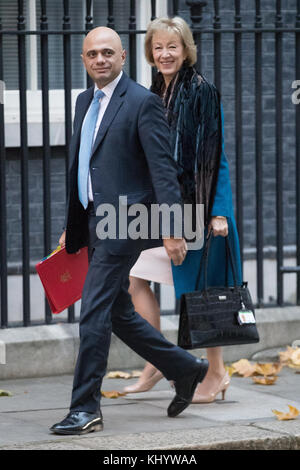 Downing Street, Londres, Royaume-Uni. 22 novembre 2017. Les membres du cabinet arrivent à Downing Street avant le budget de l'automne 2017. ©Chris Yates/ Alamy Live News Banque D'Images