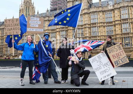 Londres, Royaume-Uni. 22 Nov, 2017. Londres 22 novembre 2017. Budget Le jour de protestation à Westminster. Crédit : claire doherty/Alamy Live News Banque D'Images