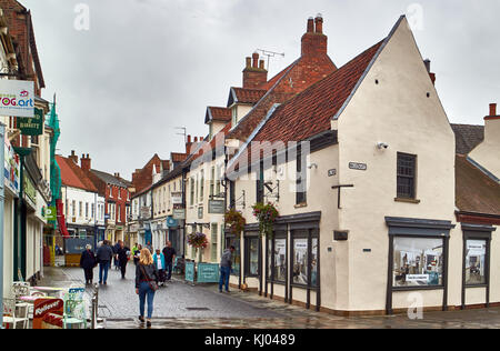 L'Angleterre, l'East Riding of Yorkshire, la High Street, dans le village de Beverley Banque D'Images