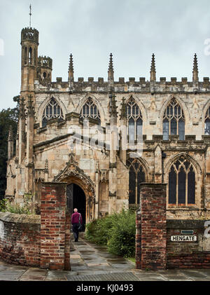 L'Angleterre, l'East Riding of Yorkshire, Beverley village, église Sainte-Marie l'église historique ; Banque D'Images