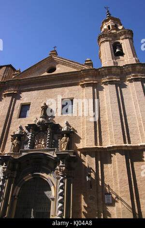 Paroissiale de San Felipe y Santiago el Menor Church Zaragoza Espagne Banque D'Images