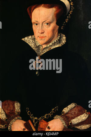 Portrait de Mary Tudor (1516 - 1558) Reine d'Angleterre Banque D'Images