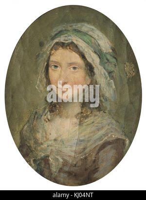 Moreau le jeune - Portrait de Charlotte Corday (1768 - 1793) Banque D'Images