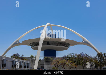 Le thème des capacités est un espace emblématique de la structure par âge à l'aéroport international de Los Angeles. Banque D'Images
