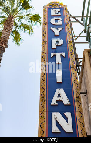 Le Grauman's Egyptian Theater est un théâtre de film situé au 6706 hollywood boulevard à Hollywood, Californie Banque D'Images