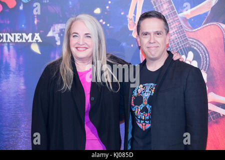 Rome, Italie. 20 nov, 2017 Lee Unkrich directeur. film et producteur k. Darla anderson crédit : matteo nardone/pacific press/Alamy live news Banque D'Images