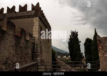 Château Scaliger de Malcesine, Malcesine, lac de Garde, Italie, Europe Banque D'Images