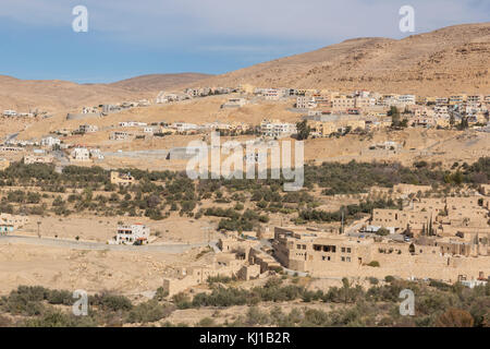 Wadi Musa, petite ville près de Petra, Jordanie Banque D'Images