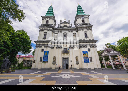 Cathédrale de l'Immaculée conception de la Sainte Vierge Marie, ancienne église dominicaine à Ternopil, centre administratif de l'oblast de Ternopil, Ukraine Banque D'Images