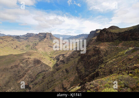 Mirador degollada de las yeguas. Gran Canaria. L'Espagne. Banque D'Images