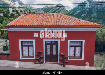 Petit musée dans le Stari Bar (Old Bar) - petite ville près de Bar City, une partie de Bar Municipality dans le sud du Monténégro Banque D'Images